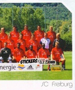 Sticker Sportclub Freiburg - Mannschaft (Puzzle) - German Football Bundesliga 2003-2004 n. 142 - Panini