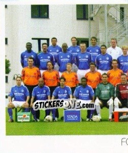 Sticker FC Schalke 04 Gelsenkirchen - Mannschaft (Puzzle) - German Football Bundesliga 2003-2004 n. 168 - Panini