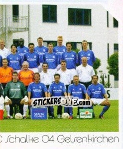 Sticker FC Schalke 04 Gelsenkirchen - Mannschaft (Puzzle) - German Football Bundesliga 2003-2004 - Panini