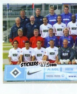 Sticker Hamburger Sportverein - Mannschaft (Puzzle) - German Football Bundesliga 2003-2004 - Panini