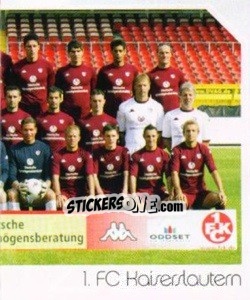Sticker 1. FC Kaiserslautern - Mannschaft (Puzzle) - German Football Bundesliga 2003-2004 n. 250 - Panini