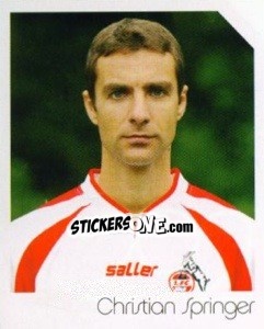 Sticker Christian Springer - German Football Bundesliga 2003-2004 - Panini