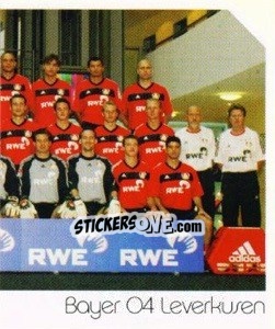 Sticker Bayer 04 Leverkusen - Mannschaft (Puzzle) - German Football Bundesliga 2003-2004 - Panini