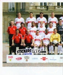 Sticker VfB Stuttgart - Mannschaft (Puzzle) - German Football Bundesliga 2003-2004 n. 438 - Panini