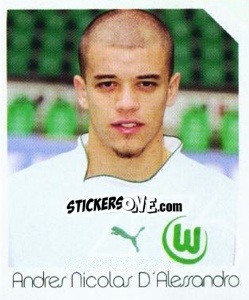 Cromo Andres Nicolas D'Àlessandro - German Football Bundesliga 2003-2004 - Panini