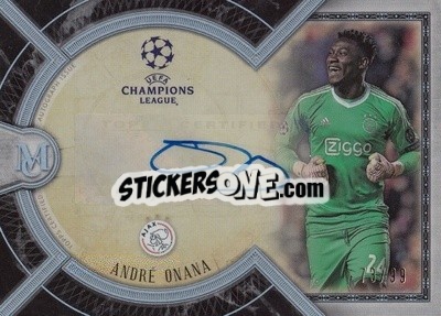 Sticker André Onana - UEFA Champions League Museum Collection 2018-2019 n. AA-AO - Topps