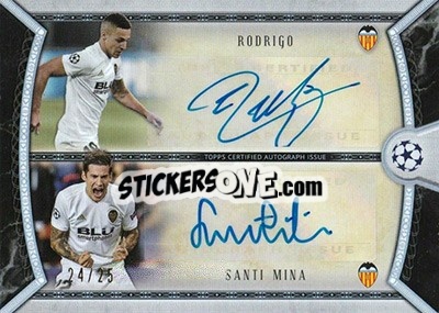 Sticker Santi Mina / Rodrigo Moreno - UEFA Champions League Museum Collection 2018-2019 - Topps