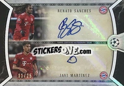 Sticker Javi Martínez / Renato Sanches - UEFA Champions League Museum Collection 2018-2019 - Topps