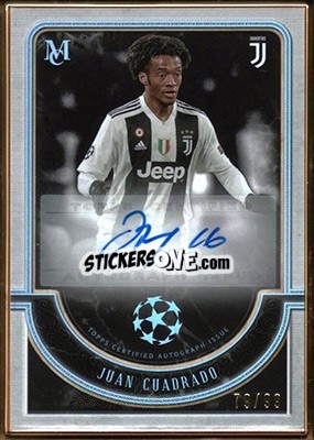 Sticker Juan Cuadrado - UEFA Champions League Museum Collection 2018-2019 n. MFA-JC - Topps