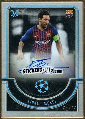 Sticker Lionel Messi - UEFA Champions League Museum Collection 2018-2019 n. MFA-LM - Topps
