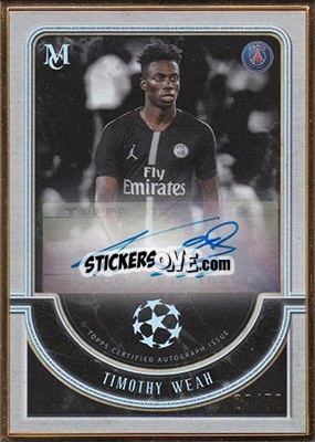 Sticker Timothy Weah - UEFA Champions League Museum Collection 2018-2019 n. MFA-TW - Topps