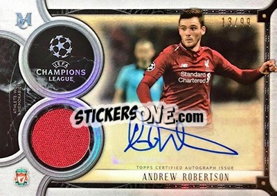 Sticker Andrew Robertson - UEFA Champions League Museum Collection 2018-2019 n. MAR-AR - Topps