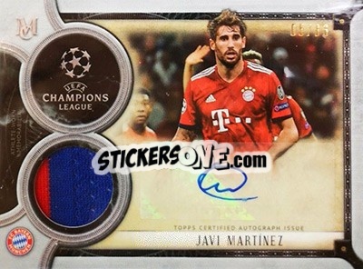 Sticker Javi Martínez - UEFA Champions League Museum Collection 2018-2019 - Topps