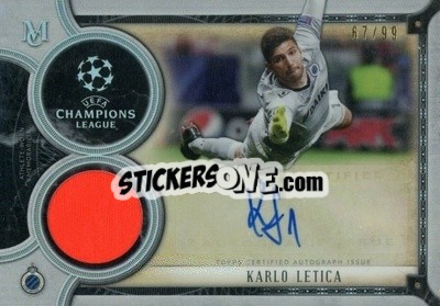 Sticker Karlo Letica - UEFA Champions League Museum Collection 2018-2019 n. MAR-KL - Topps