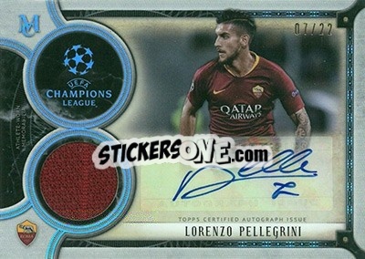 Sticker Lorenzo Pellegrini - UEFA Champions League Museum Collection 2018-2019 n. MAR-LP - Topps