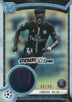 Sticker Timothy Weah - UEFA Champions League Museum Collection 2018-2019 n. MMSR-TW - Topps