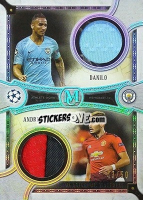 Sticker Danilo / Andreas Pereira - UEFA Champions League Museum Collection 2018-2019 n. DPR-DA - Topps