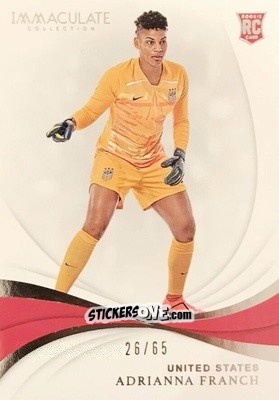 Sticker Adrianna Franch - Immaculate Soccer 2018-2019 n. 21 - Panini