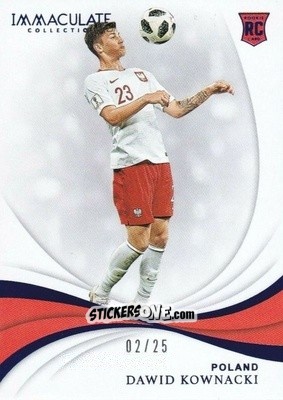 Sticker Dawid Kownacki - Immaculate Soccer 2018-2019 n. 24 - Panini