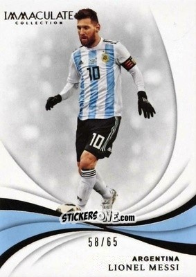 Sticker Lionel Messi - Immaculate Soccer 2018-2019 n. 35 - Panini