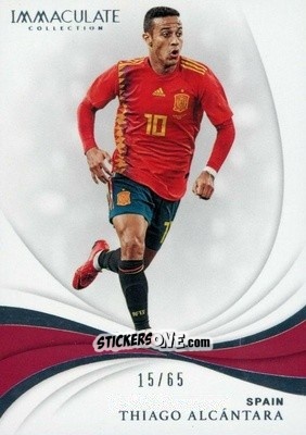 Sticker Thiago Alcantara - Immaculate Soccer 2018-2019 n. 65 - Panini
