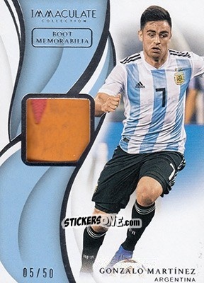 Sticker Gonzalo Martinez - Immaculate Soccer 2018-2019 n. BM-GM - Panini