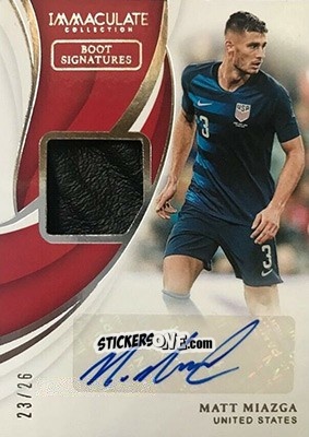 Sticker Matt Miazga - Immaculate Soccer 2018-2019 n. BS-MM - Panini