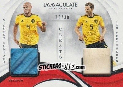 Sticker Jan Vertonghen / Vincent Kompany - Immaculate Soccer 2018-2019 n. CC-VK - Panini