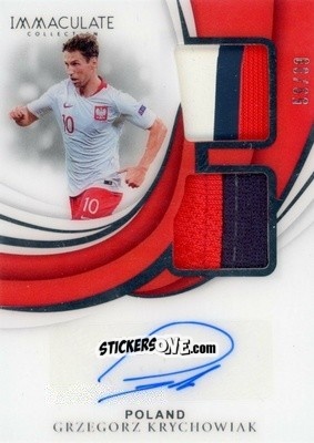 Sticker Grzegorz Krychowiak - Immaculate Soccer 2018-2019 n. DA-GK - Panini