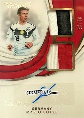 Sticker Mario Gotze - Immaculate Soccer 2018-2019 n. DA-MG - Panini