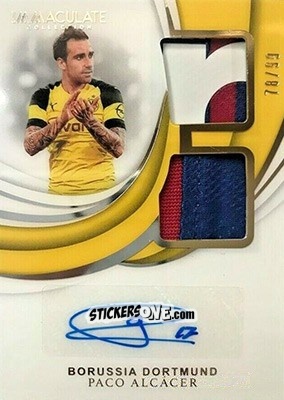 Sticker Paco Alcacer - Immaculate Soccer 2018-2019 n. DA-PA - Panini