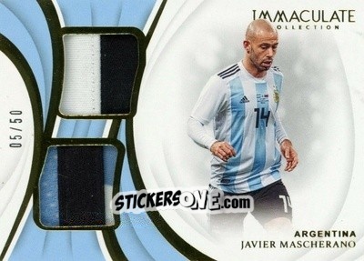 Sticker Javier Mascherano - Immaculate Soccer 2018-2019 n. DP-JM - Panini