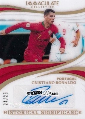 Sticker Cristiano Ronaldo - Immaculate Soccer 2018-2019 n. HS-CR7 - Panini