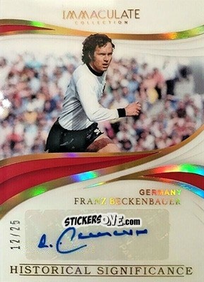 Sticker Franz Beckenbauer - Immaculate Soccer 2018-2019 n. HS-FB - Panini