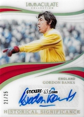 Sticker Gordon Banks - Immaculate Soccer 2018-2019 n. HS-GB - Panini