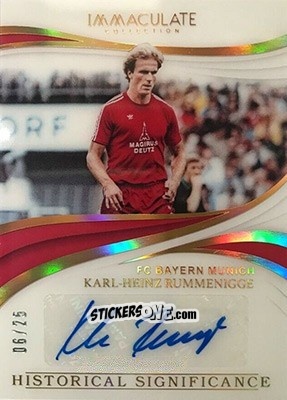 Sticker Karl-Heinz Rummenigge - Immaculate Soccer 2018-2019 n. HS-KHR - Panini