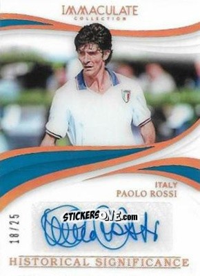 Sticker Paolo Rossi - Immaculate Soccer 2018-2019 n. HS-PR - Panini