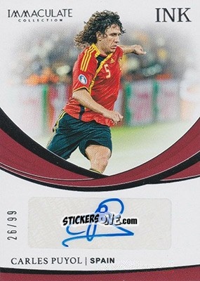 Sticker Carles Puyol - Immaculate Soccer 2018-2019 n. I-CP - Panini