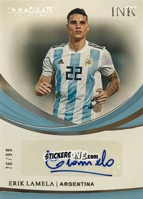 Sticker Erik Lamela - Immaculate Soccer 2018-2019 n. I-EL - Panini