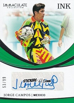 Sticker Jorge Campos - Immaculate Soccer 2018-2019 n. I-JC - Panini