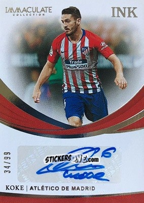 Sticker Koke - Immaculate Soccer 2018-2019 n. I-K - Panini