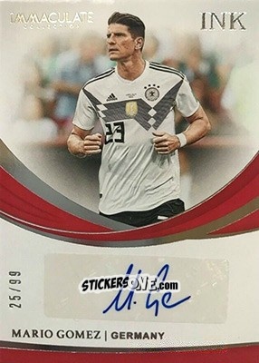 Sticker Mario Gomez - Immaculate Soccer 2018-2019 n. I-MGO - Panini