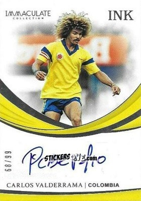 Sticker Carlos Valderrama - Immaculate Soccer 2018-2019 n. I-VAL - Panini