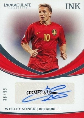 Sticker Wesley Sonck - Immaculate Soccer 2018-2019 n. I-WS - Panini