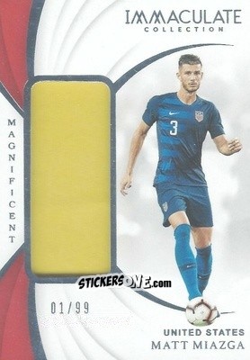 Sticker Matt Miazga - Immaculate Soccer 2018-2019 n. MA-MM - Panini