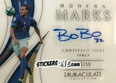 Sticker Christian Vieri - Immaculate Soccer 2018-2019 n. MM-CV - Panini