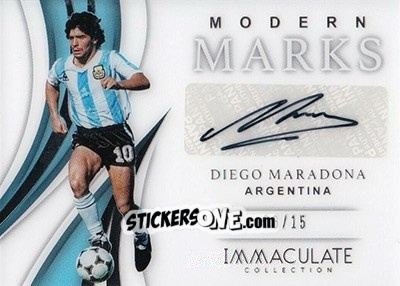 Sticker Diego Maradona - Immaculate Soccer 2018-2019 n. MM-DM - Panini