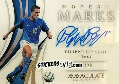 Sticker Filippo Inzaghi - Immaculate Soccer 2018-2019 n. MM-FI - Panini