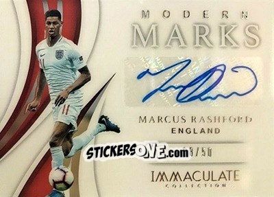 Sticker Marcus Rashford - Immaculate Soccer 2018-2019 n. MM-MR - Panini