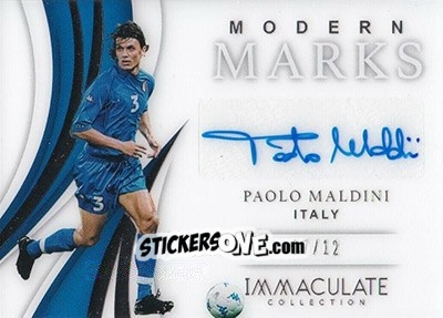 Sticker Paolo Maldini - Immaculate Soccer 2018-2019 n. MM-PM - Panini